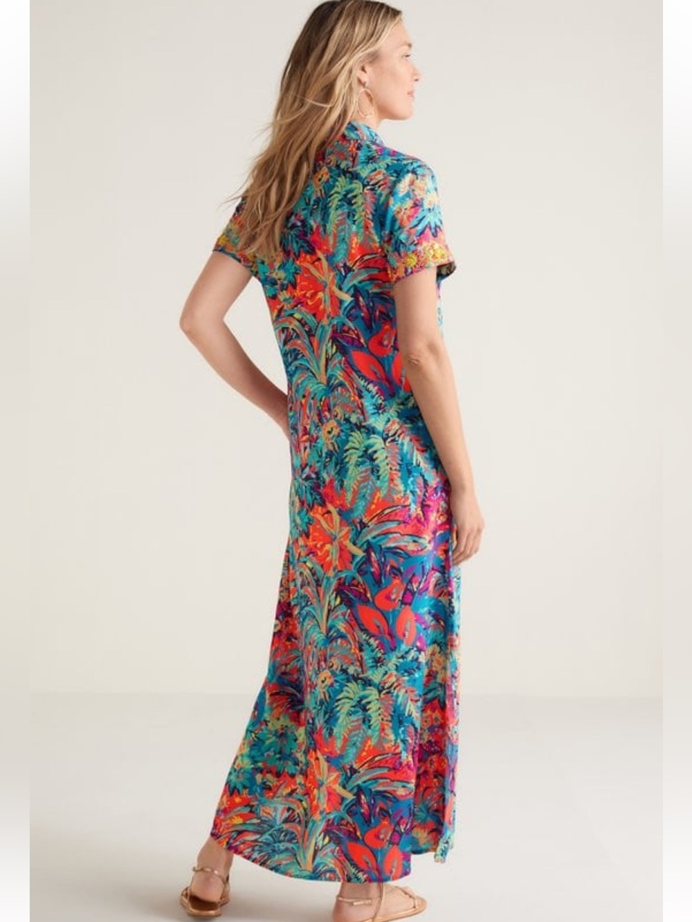 Soft Surroundings Tropical Florence Maci Dress size Large - Picture 2 of 12